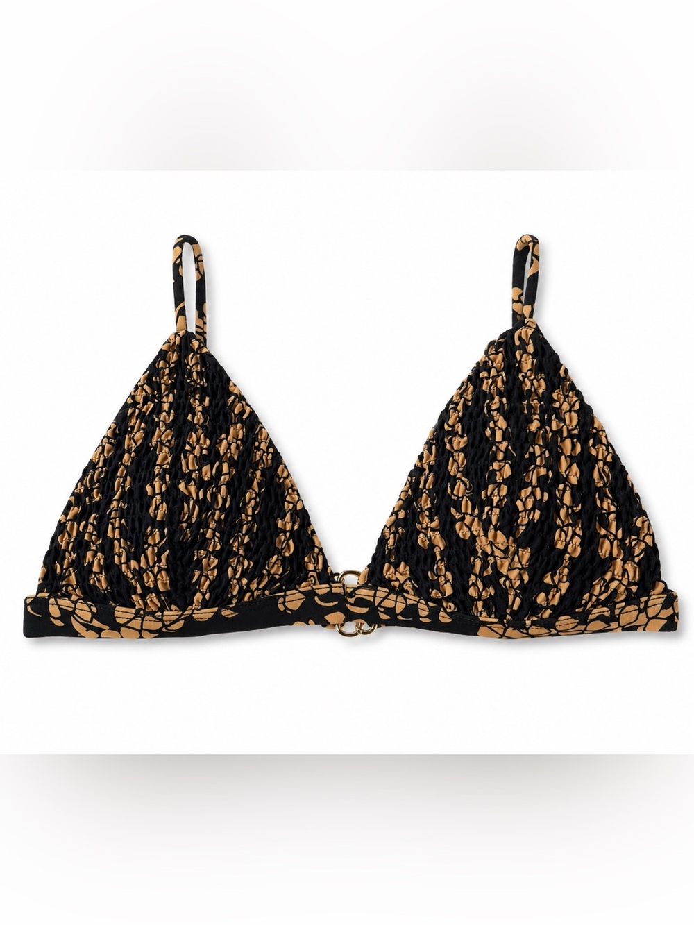 Issa de'mar Bikini Top with Puakenikeni design size small